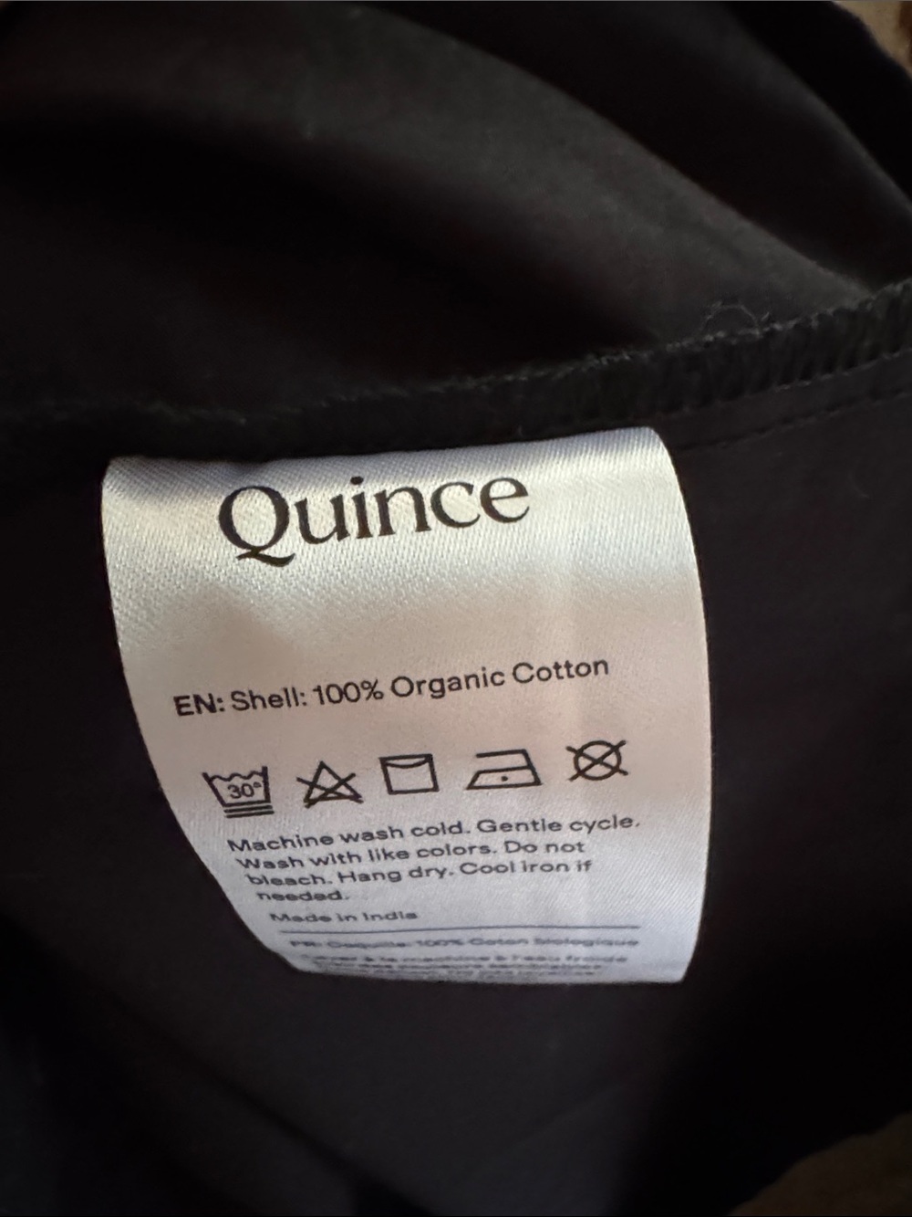 Quince Organic Cotton Smocked Maxi Dress – Black – Size XS - Picture 2 of 9
